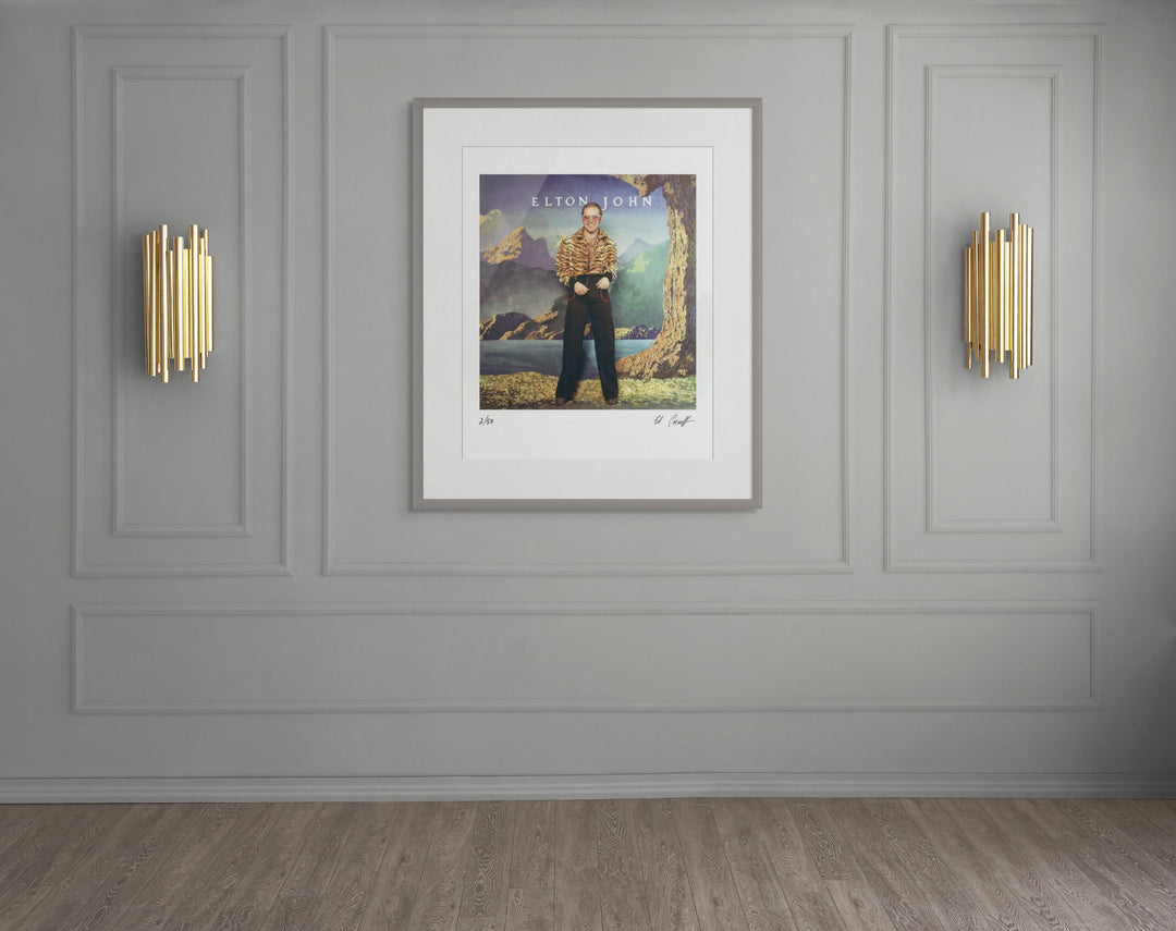 Scale photo of Ed Caraeff's album cover photo for Elton John Caribou