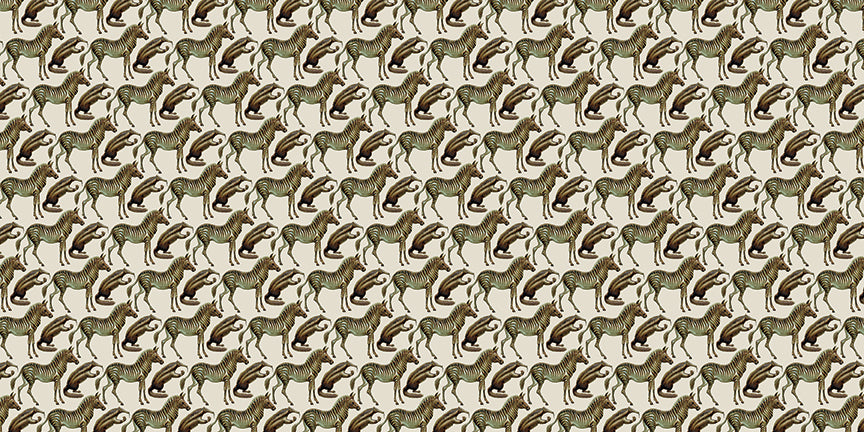 End papers of James Marsh artist book Animal Verse A-Z