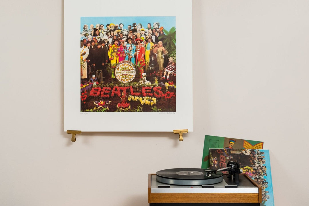 Scale photo of Sgt Peppers Lonely Hearts Club Band limited edition print for The Beatles