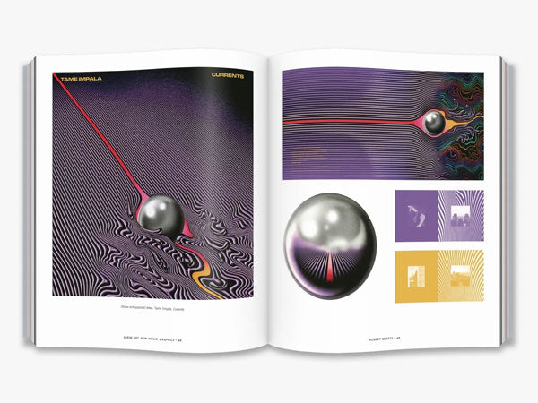 Photo of Album Art New Music Graphics book by John Foster Tame Impala spread