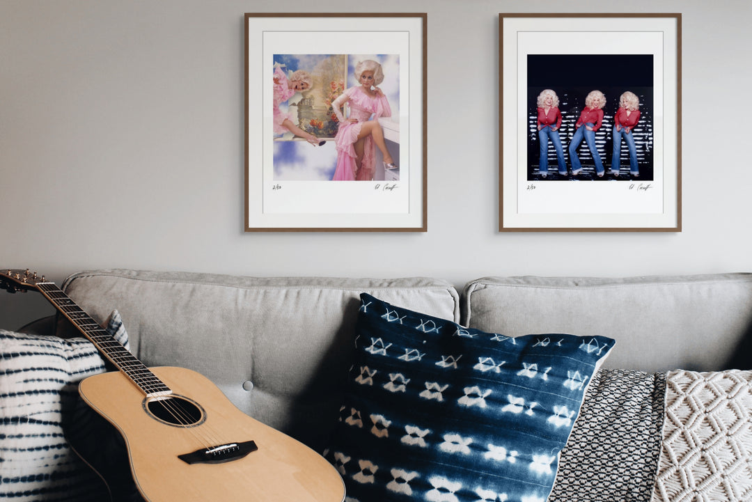 Scale photo of Ed Caraeff limited edition print for Dolly Parton album covers