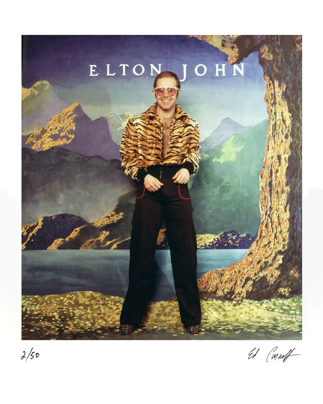 Limited Edition Print of Ed Caraeff's album cover photo for Elton John Caribou