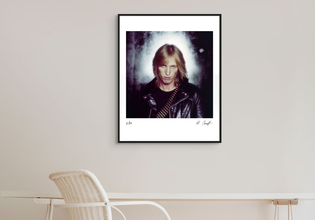 Scale photo of Limited Edition print of Tom Petty and the Heart Breakers album cover photograph by Ed Caraeff